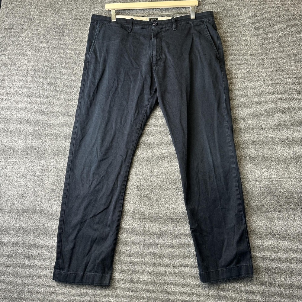 J Crew Pants Mens 36x32 Navy Blue 484 Slim Chino Stretch Casual Cotton Twill